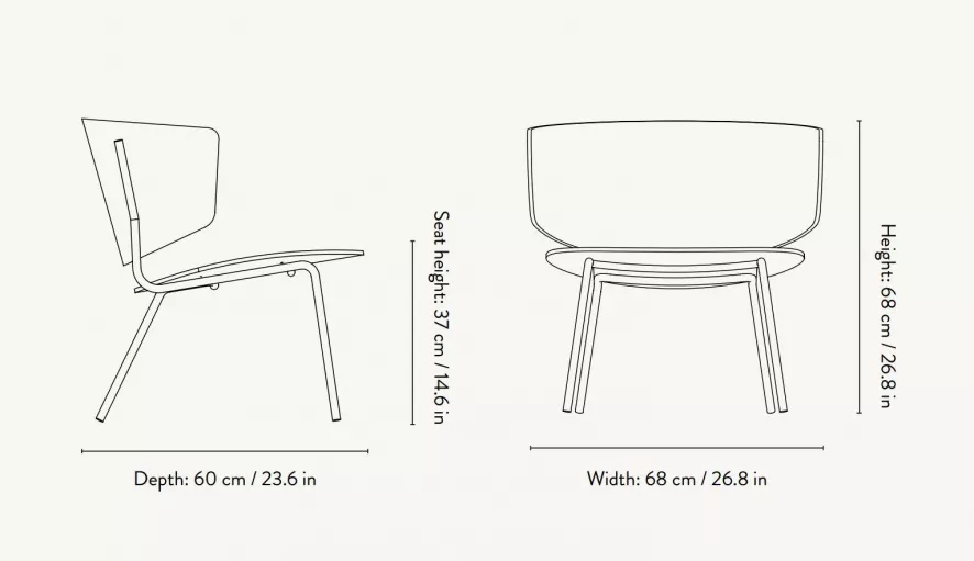 Ferm Living Herman Fauteuil Zwart 12 Ferm Living Herman Fauteuil Zwart - Afbeelding 12