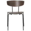 Ferm Living Herman Stoel Zwart Onderstel Dark Stained Oak