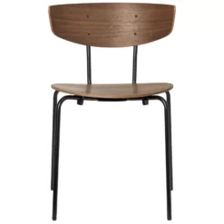 Ferm Living Herman Stoel Zwart Onderstel Walnut