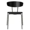 Ferm Living Herman Stoel Zwart, Zwart Onderstel