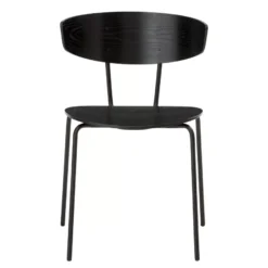 Ferm Living Herman Stoel Zwart, Zwart Onderstel