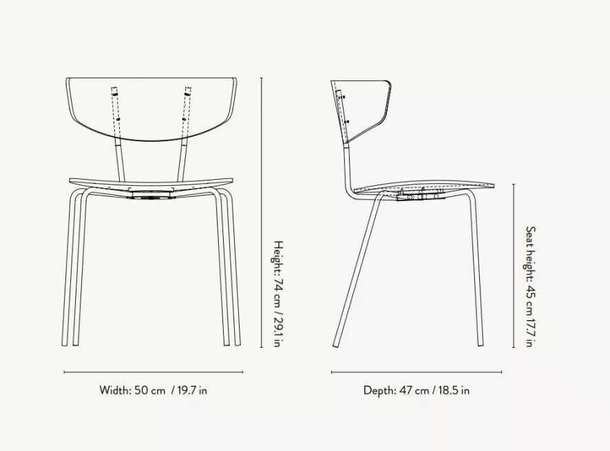 Ferm Living Herman Gestoffeerde Stoel Roze/grijs 16 Ferm Living Herman Gestoffeerde Stoel Roze/grijs - Afbeelding 16
