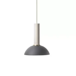Ferm Living Hoop Black Hanglamp Groot Lichtgrijs