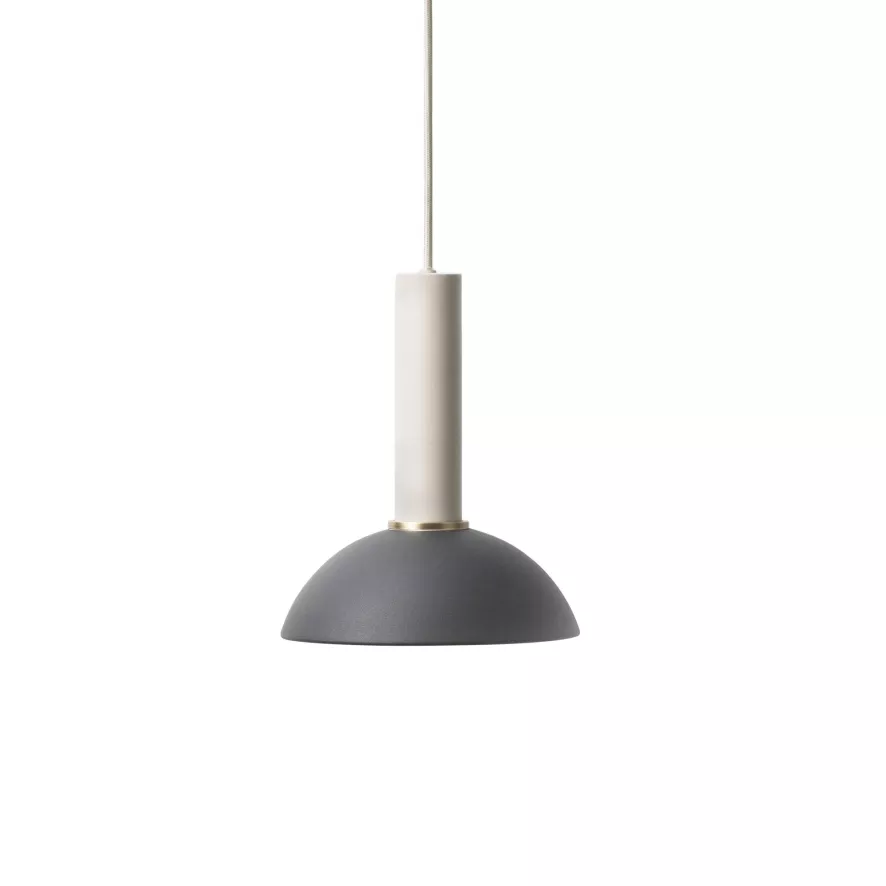 Ferm Living Hoop Black Hanglamp Groot Lichtgrijs 1 Ferm Living Hoop Black Hanglamp Groot Lichtgrijs
