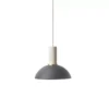 Ferm Living Hoop Black Hanglamp Klein Lichtgrijs