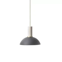Ferm Living Hoop Black Hanglamp Klein Lichtgrijs