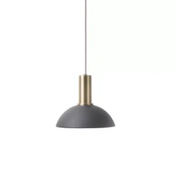 Ferm Living Hoop Black Hanglamp Klein Messing
