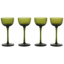 Ferm Living Host Liqueur Glas Set Van 4 Moss Green