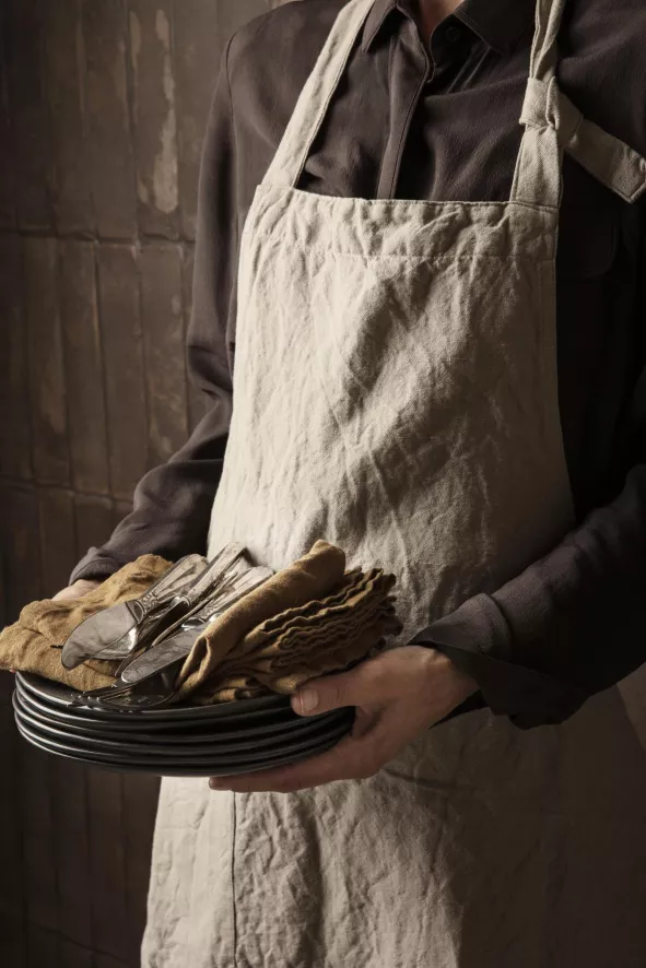 Ferm Living Linen Servet Set Van 2 Chocolate 15 Ferm Living Linen Servet Set Van 2 Chocolate - Afbeelding 15