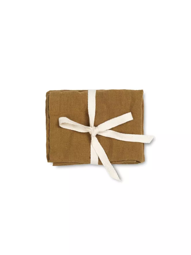Ferm Living Linen Servet Set Van 2 Chocolate 5 Ferm Living Linen Servet Set Van 2 Chocolate - Afbeelding 5