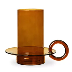 Ferm Living Luce Waxinelichthouder Amber