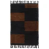 Ferm Living Mara Knotted Vloerkleed 120x180 Black Chocolate