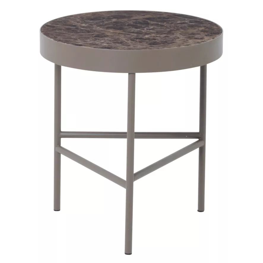 Ferm Living Marble Bijzettafel Medium 40 Bruin 1 Ferm Living Marble Bijzettafel Medium 40 Bruin