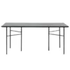 Ferm Living Mingle Tafel 160x90 Black Veneer, Zwart Onderstel