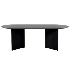 Ferm Living Mingle Tafel 220 Ovaal Black Veneer