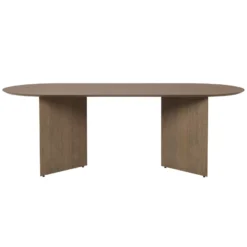 Ferm Living Mingle Tafel 220 Ovaal Dark Stained Oak Veneer
