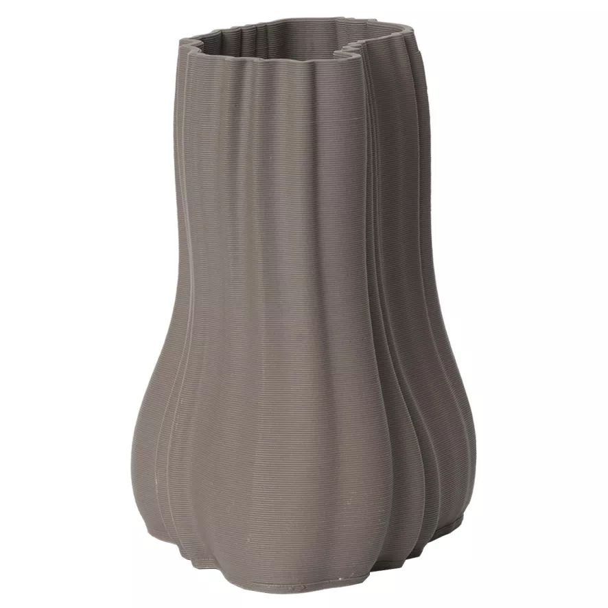 Ferm Living Moire Vaas H20 Antraciet 2 Ferm Living Moire Vaas H20 Antraciet - Afbeelding 2