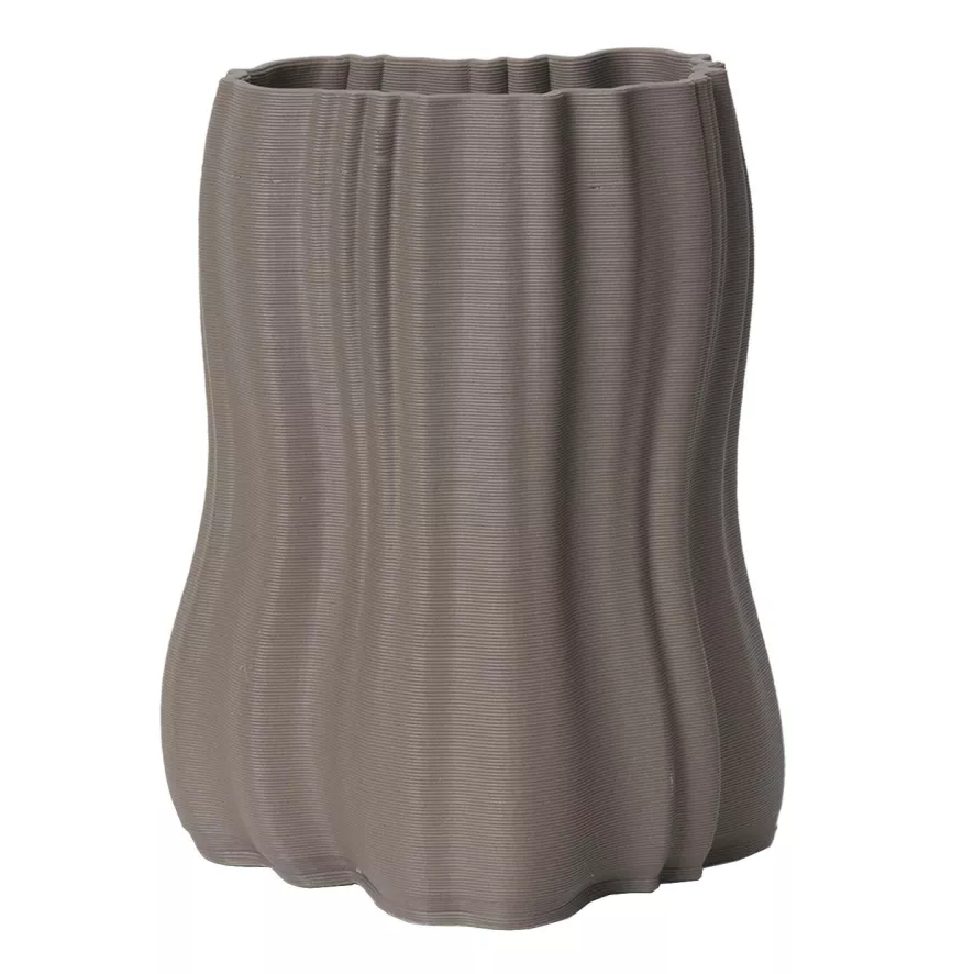 Ferm Living Moire Vaas H20 Antraciet 1 Ferm Living Moire Vaas H20 Antraciet