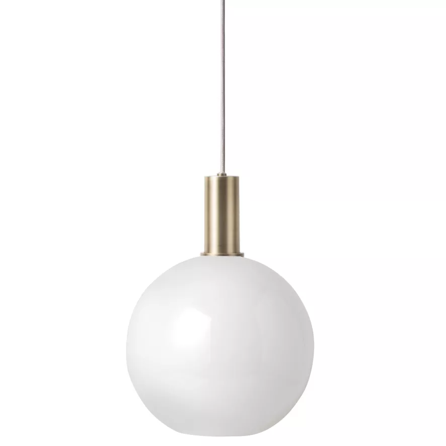 Ferm Living Opal Sphere Hanglamp Wit, Klein Lichtgrijs 6 Ferm Living Opal Sphere Hanglamp Wit, Klein Lichtgrijs - Afbeelding 6