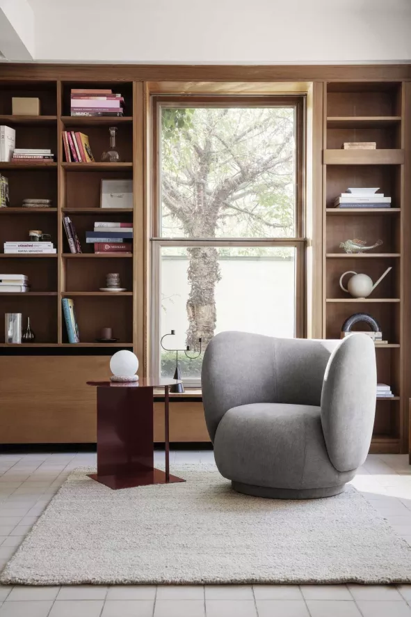 Ferm Living Rico Boucle Fauteuil Sand 4 Ferm Living Rico Boucle Fauteuil Sand - Afbeelding 4