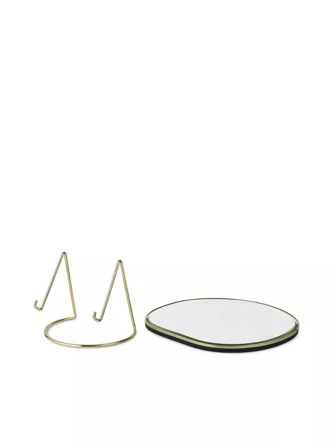 Ferm Living Pond Tafel Spiegel Brass 2 Ferm Living Pond Tafel Spiegel Brass - Afbeelding 2