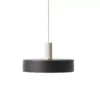 Ferm Living Record Black Hanglamp Klein Lichtgrijs