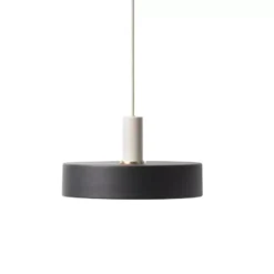 Ferm Living Record Black Hanglamp Klein Lichtgrijs