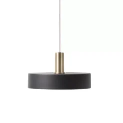 Ferm Living Record Black Hanglamp Klein Messing