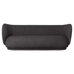 Ferm Living Rico Boucle 3-zits Bank Warm Dark Grey Wool Boucle