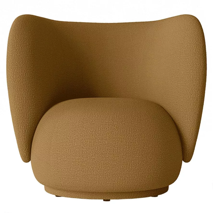 Ferm Living Rico Boucle Fauteuil Sugar Kelp Wool Boucle 1 Ferm Living Rico Boucle Fauteuil Sugar Kelp Wool Boucle