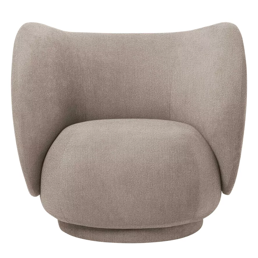 Ferm Living Rico Boucle Fauteuil Sand 1 Ferm Living Rico Boucle Fauteuil Sand