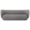 Ferm Living Rico Brushed 3-zits Bank Warm Grey