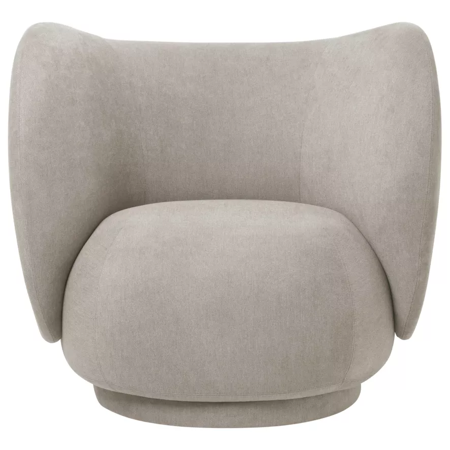 Ferm Living Rico Brushed Fauteuil Off White 2 Ferm Living Rico Brushed Fauteuil Off White - Afbeelding 2