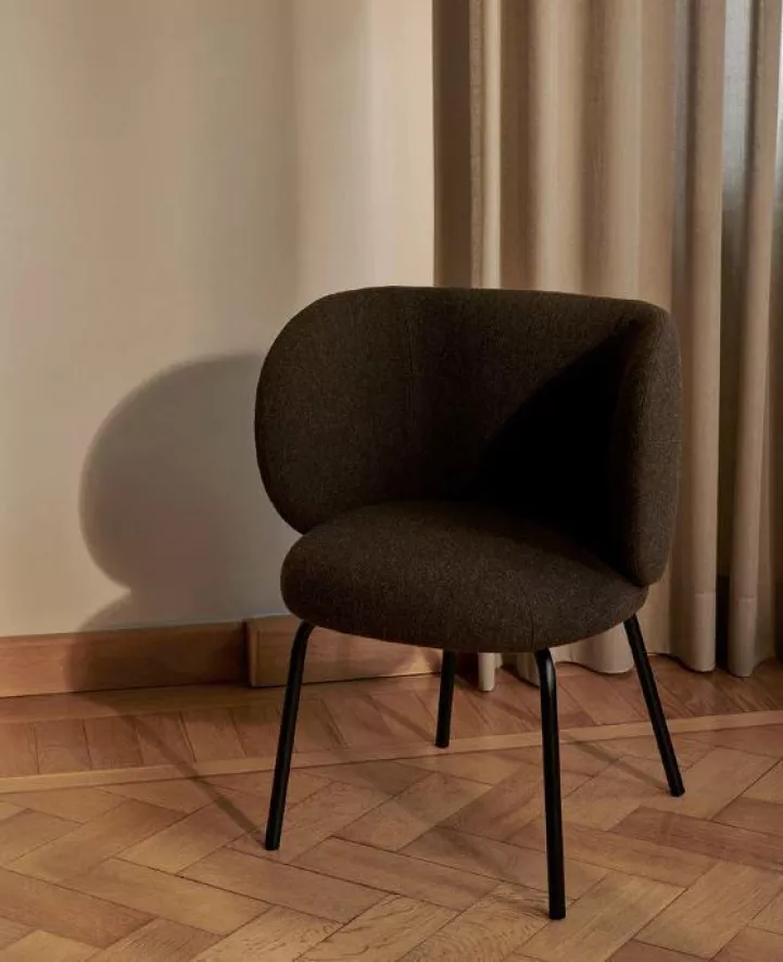 Ferm Living Rico Eetkamerstoel Met Cashmere Onderstel Bouclé Off-white 9 Ferm Living Rico Eetkamerstoel Met Cashmere Onderstel Bouclé Off-white - Afbeelding 9