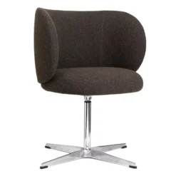Ferm Living Rico Eetkamerstoel Met Swivel Onderstel Hallingdal Bruin