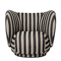 Ferm Living Rico Louisiana Fauteuil Sand Black