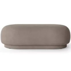 Ferm Living Rico Ottoman Brushed Poef Warm Grey