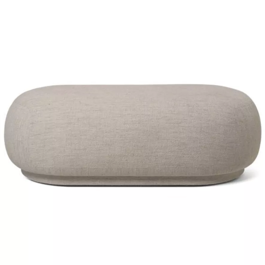Ferm Living Rico Ottoman Brushed Poef Sand 4 Ferm Living Rico Ottoman Brushed Poef Sand - Afbeelding 4