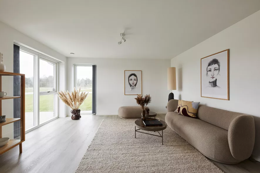 Ferm Living Rico Ottoman Brushed Poef Sand 8 Ferm Living Rico Ottoman Brushed Poef Sand - Afbeelding 8