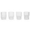 Ferm Living Ripple Glazen Set Van 4 Transparant Klein