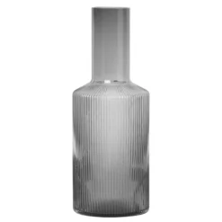 Ferm Living Ripple Karaf 1L Gerookt Glas