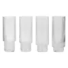 Ferm Living Ripple Long Drink Glazen Set Van 4 Transparant
