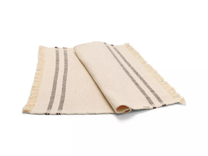 Ferm Living Savor Placemat Off-white/blue 4 Ferm Living Savor Placemat Off-white/blue - Afbeelding 4