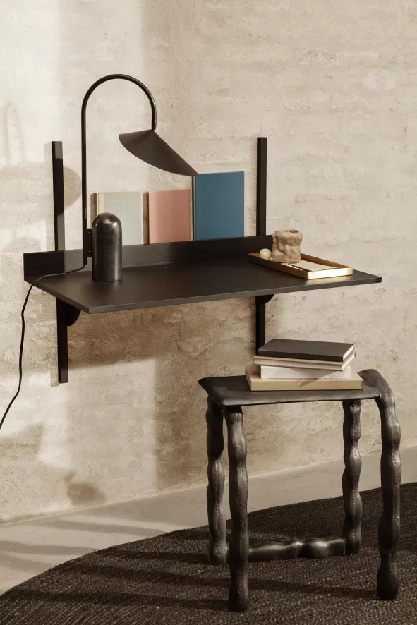 Ferm Living Sector Shelf Bureau Black Ash Brass 3 Ferm Living Sector Shelf Bureau Black Ash Brass - Afbeelding 3