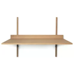 Ferm Living Sector Shelf Bureau Oak Black Brass