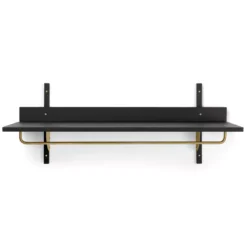 Ferm Living Sector Rack Kapstok Black Ash/Brass