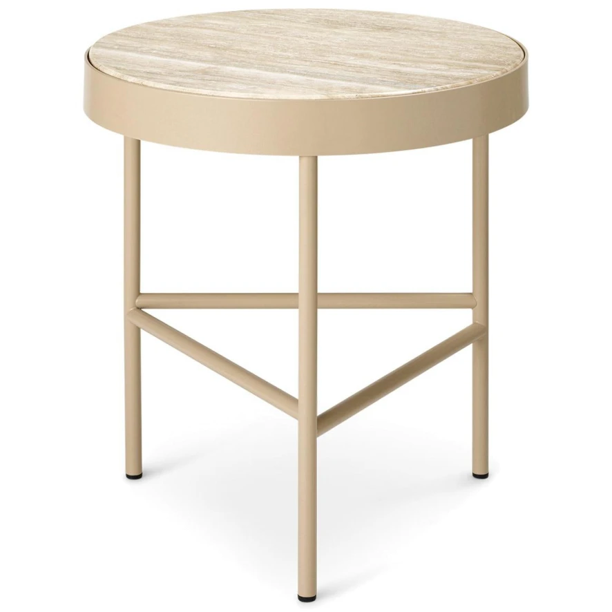 Ferm Living Travertine Bijzettafel 2 Ferm Living Travertine Bijzettafel - Afbeelding 2