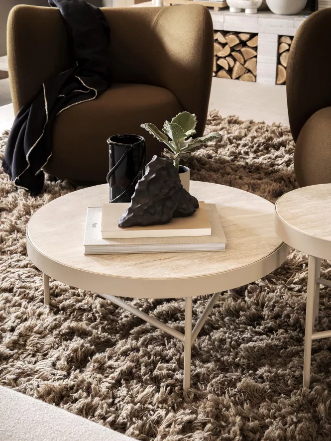 Ferm Living Travertine Salontafel 3 Ferm Living Travertine Salontafel - Afbeelding 3