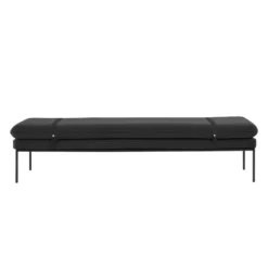 Ferm Living Turn Daybed Bank Cotton Met Zwarte Band, Donkergrijs