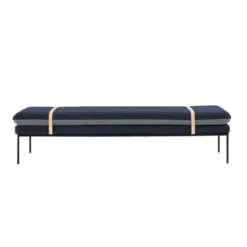 Ferm Living Turn Daybed Bank Cotton Blauw Met Lichtgrijs Zitkussen